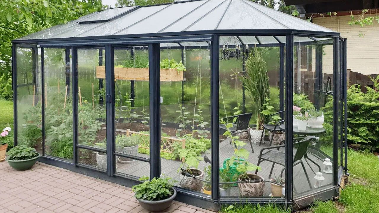 OVALIA växthus 17,5 kvm